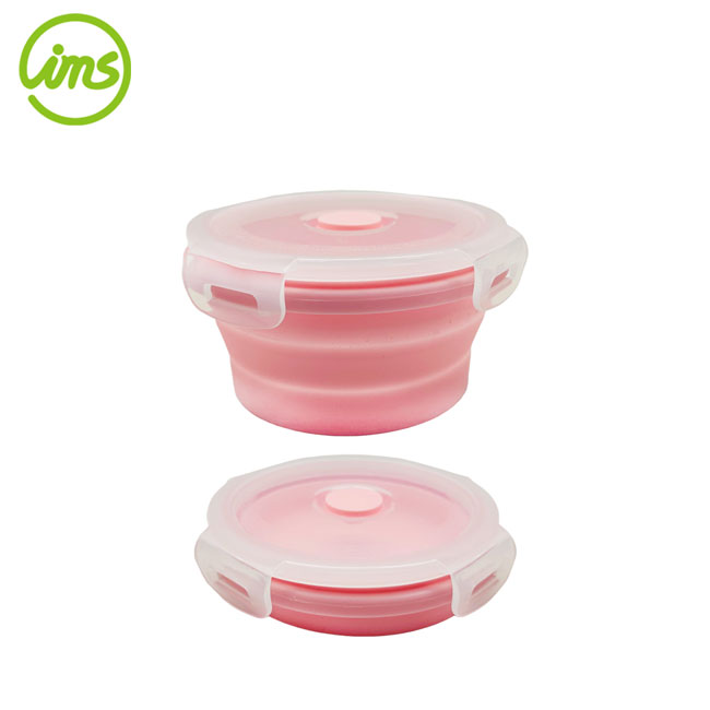 4.7" Round Silicone Collapsible  Food Storage